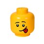 Cutie depozitare jucarii, LEGO, cap minifigurina L, Galben - 1