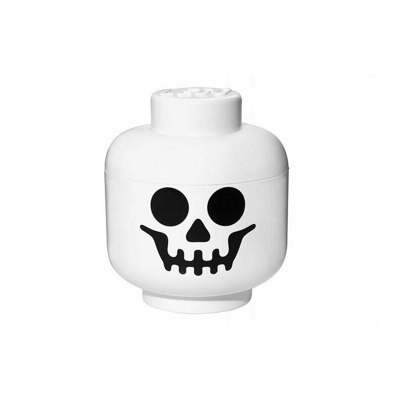 Cutie depozitare cap l lego® faces, alb