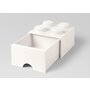 Cutie depozitare LEGO 2x2 cu sertar, alb - 2