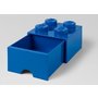Cutie depozitare jucarii, LEGO, 2x2 cu sertar, Albastru - 2