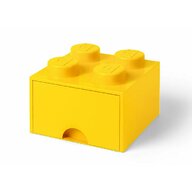 Cutie depozitare LEGO 2x2 cu sertar, galben