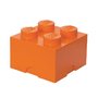 Cutie depozitare jucarii, LEGO, 2x2, Portocaliu - 1