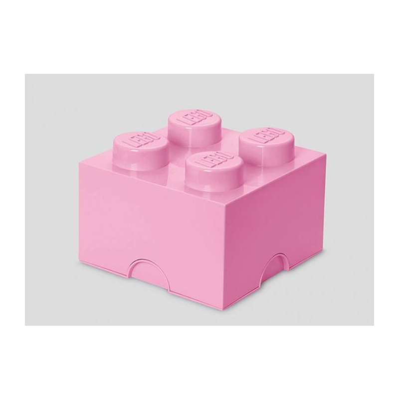 LEGO - Cutie depozitare 2x2, Roz deschis