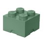 Cutie depozitare jucarii, LEGO, 2X2, Verde nisip - 1