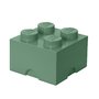 Cutie depozitare jucarii, LEGO, 2X2, Verde nisip - 2