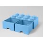 Lego - Cutie depozitare 2x4 Cu sertare  Albastru - 2