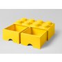 Lego - Cutie depozitare 2x4 Cu sertare  Galben - 2