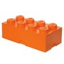 Cutie depozitare jucarii, LEGO, 2x4, Portocaliu - 1