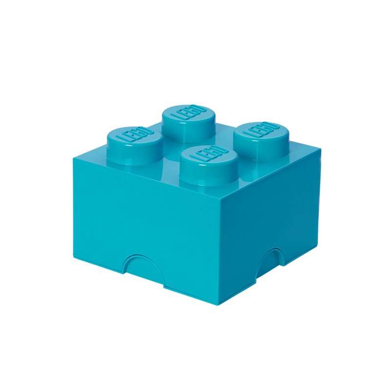 Lego - cutie depozitare 4 turcoaz