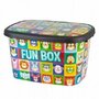 Cutie depozitare pentru copii , 50 litri, FUN BOX, multicolor cu animalute - 1