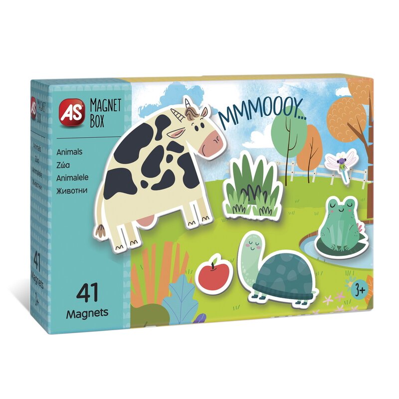 AS - Puzzle magnetic Animale , Puzzle Copii , In cutie, piese 41, Multicolor