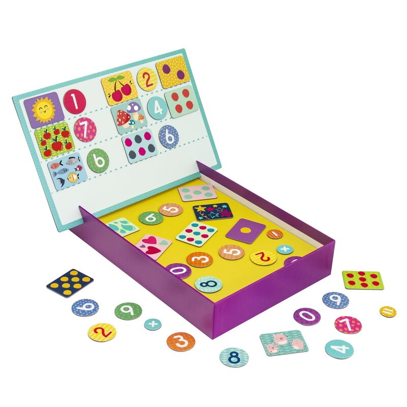 AS - Joc educativ Invata numerele , Magnetic, 57 piese, Multicolor