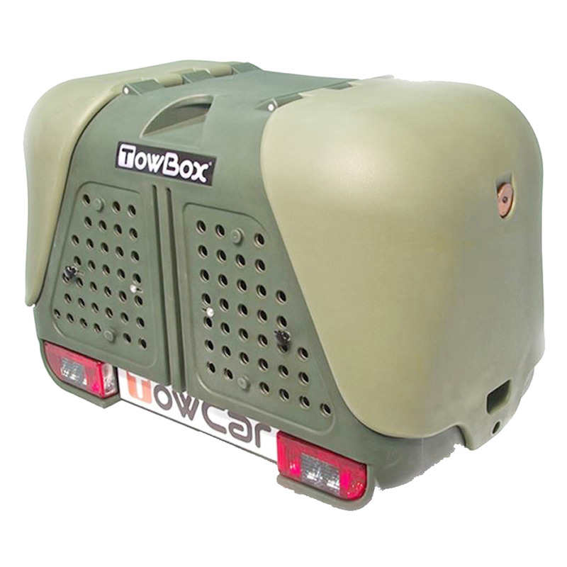 Cutie portbagaj pe carligul de remorcare Towbox V2 DOG Verde