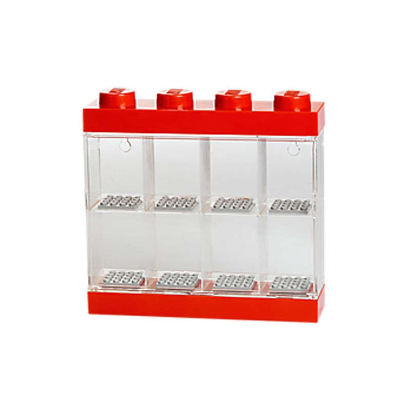 Cutie rosie pentru 8 minifigurine lego