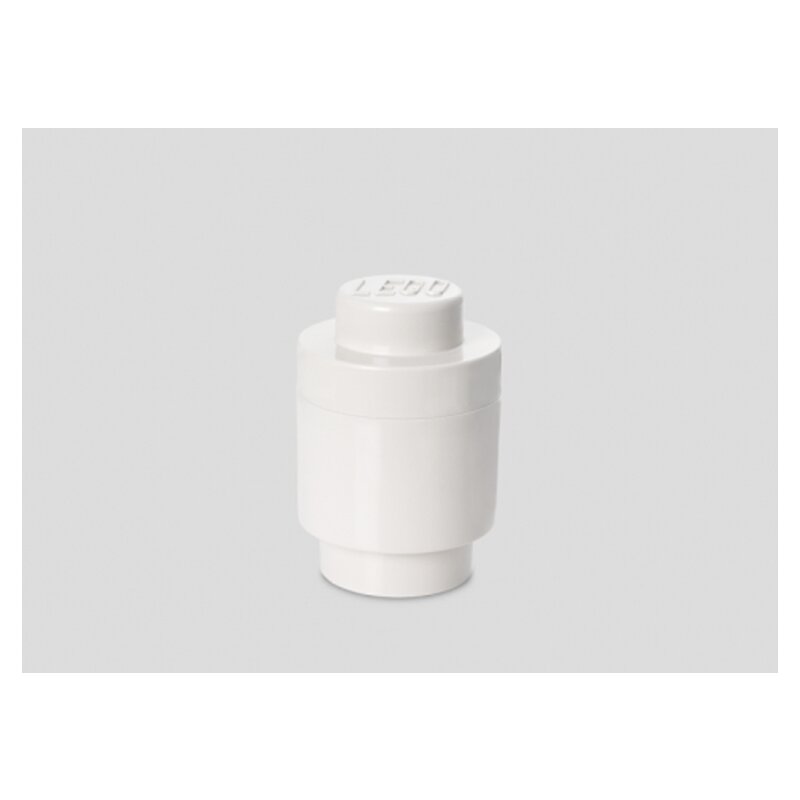 Cutie depozitare 1x1 rotunda, alb