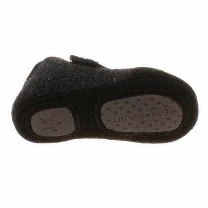 Dark Grey 33 - Papuci din lana cu scai si talpa antiderapanta - En Fant