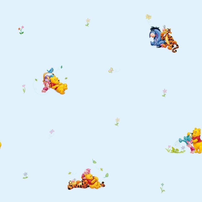 Decofun - rola tapet 10 x 0,52 m winnie the pooh wood