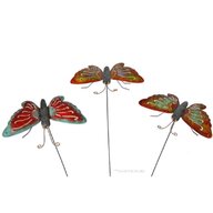 Decoratiune gradina-ghiveci Fluture cu tija