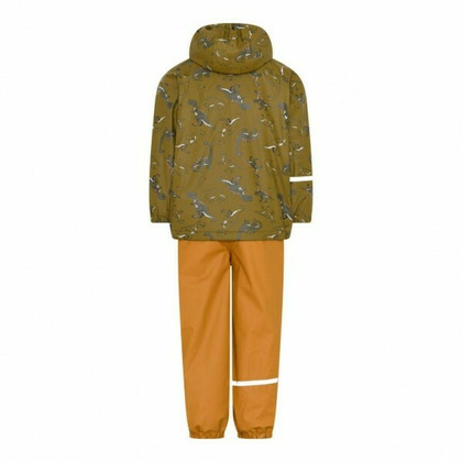Dino 130 - Set jacheta+pantaloni impermeabil cu fleece, pentru vreme rece, ploaie si vant - CeLaVi