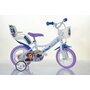 Dino Bikes - Bicicleta cu pedale , Disney Frozen, 12 ' , Cu roti ajutatoare, Multicolor, Resigilat - 1