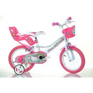 Dino Bikes - Bicicleta cu pedale , Hello Kitty, 14 