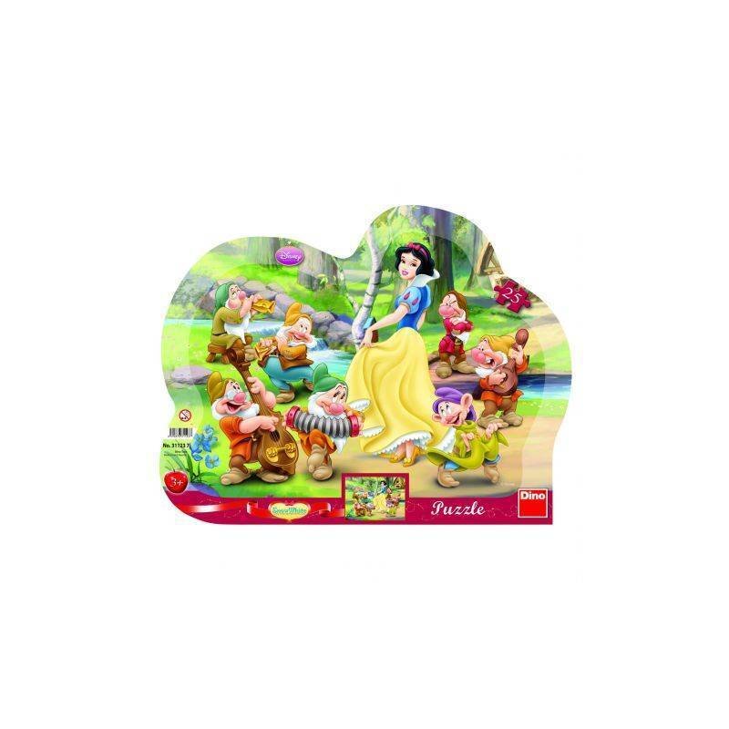 Dino - toys - puzzle cu rama alba ca zapada 25 piese