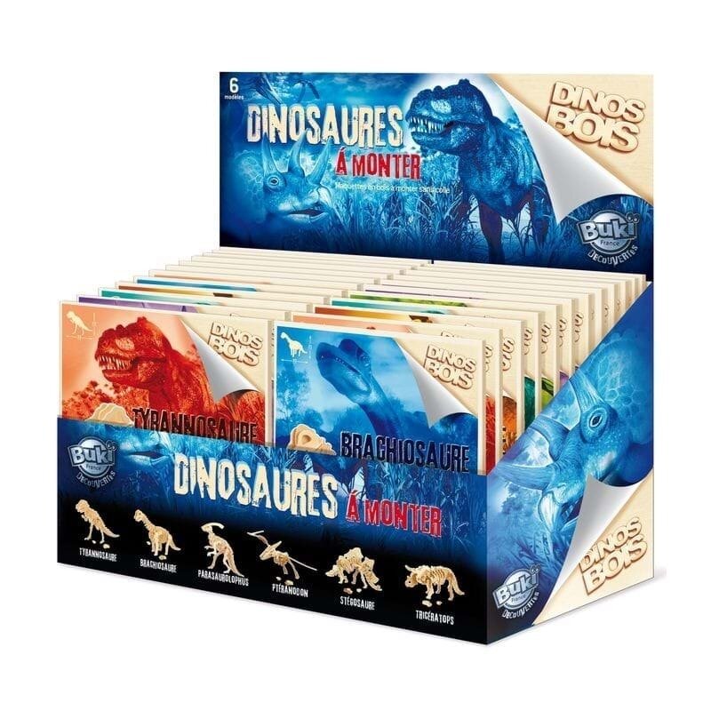 Buki france - puzzle dinozaur din lemn (diverse modele)