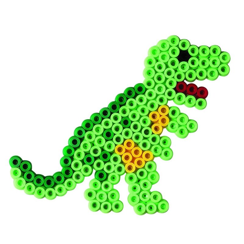 Hama - set margele de calcat dinozauri 2000 buc, in cutie cadou mica midi