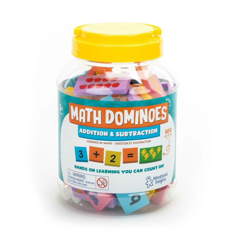 fisa de lucru matematica grupa mare adunari si scaderi Domino matematic - Adunari si scaderi