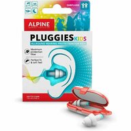 Alpine - Dopuri de urechi antifonice reutilizabile pentru copii 3-12 ani. transparente. protectie zgomote SNR 25. previn patrunderea apei in ureche. Pluggies Kids ALP23541