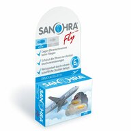 Dopuri pentru protectia urechilor la adulti pe timpul zborului cu avionul, transparente, reutilizabile, hipoalergenice, SANOHRA Fly