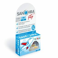 Dopuri pentru protectia urechilor la copii pe timpul zborului cu avionul, 1 an+, transparente, reutilizabile, hipoalergenice, SANOHRA Fly Kids