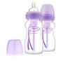Dr. Brown's - Pachet biberoane cu gat larg polipropilena 270 ml. Options (2-Pack) (BPA Free) Violet - 1