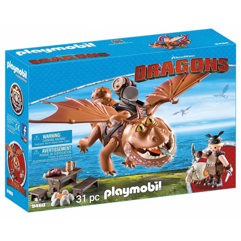 Playmobil - Dragons - Fishlegs si Meatlug