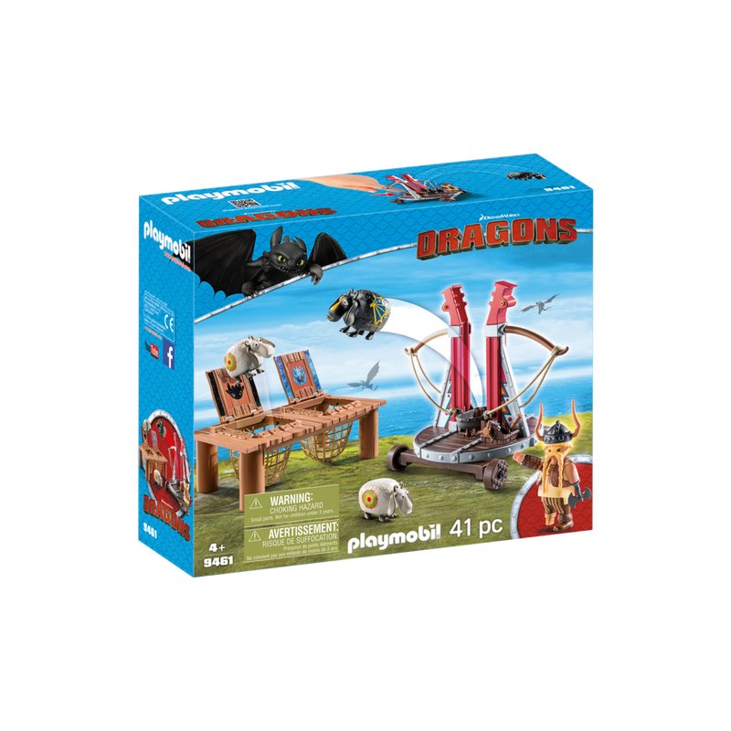 Playmobil - Dragons - Gobber si lansatorul de oi