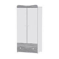 Lorelli - Dulap Exclusive,  Pentru haine, 80x57 cm, Alb/Gri