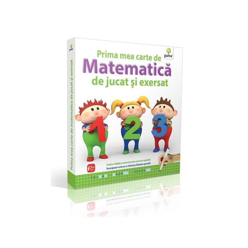 Editura Gama - Prima mea carte de matematica de jucat si exersat