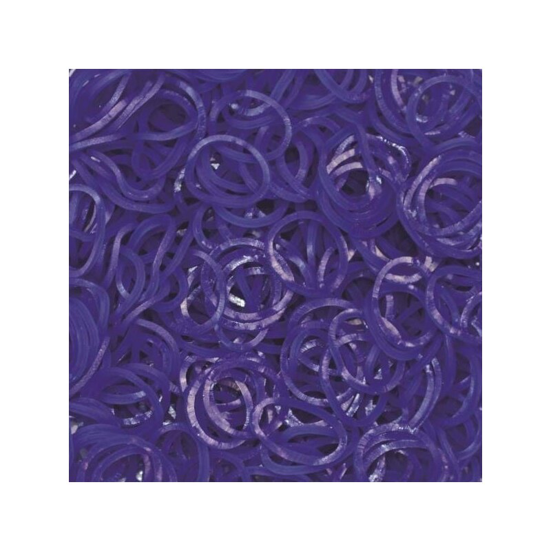 Rainbow loom - elastice jelly 600 buc, albastru-navy