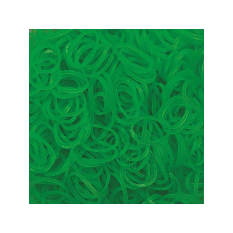 Rainbow loom - elastice jelly 600 buc, verde-lime