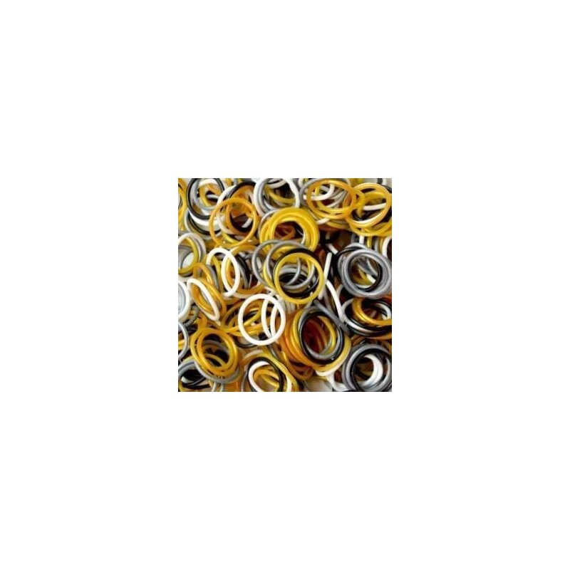 Rainbow loom - elastice metalic 300 buc, maro/gri