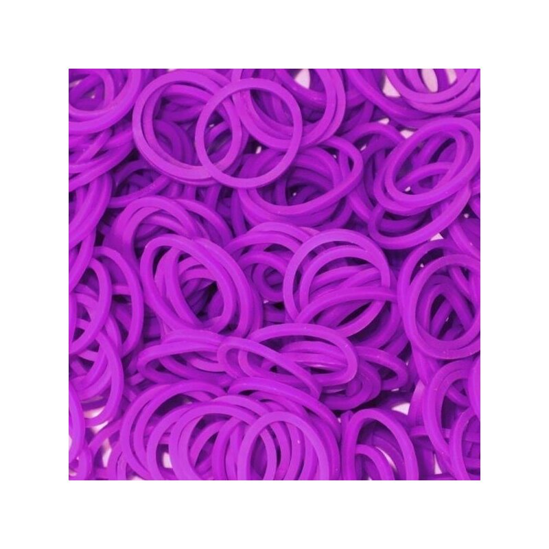 Rainbow loom - elastice neon 300 buc, mov