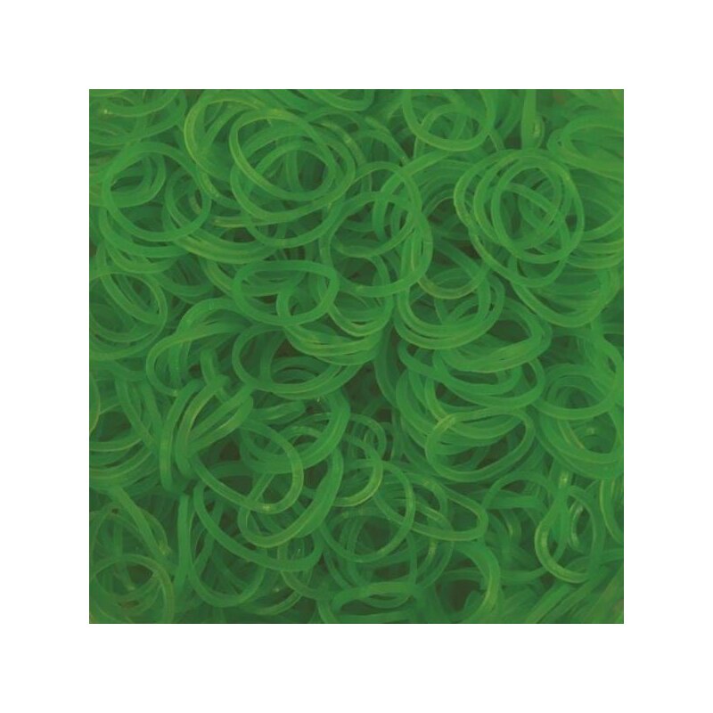 Rainbow loom - elastice neon 300 buc, verde