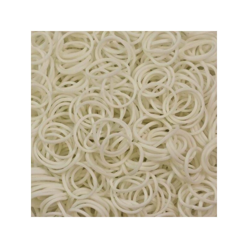 Rainbow loom - elastice standard 600 buc, fosforescent