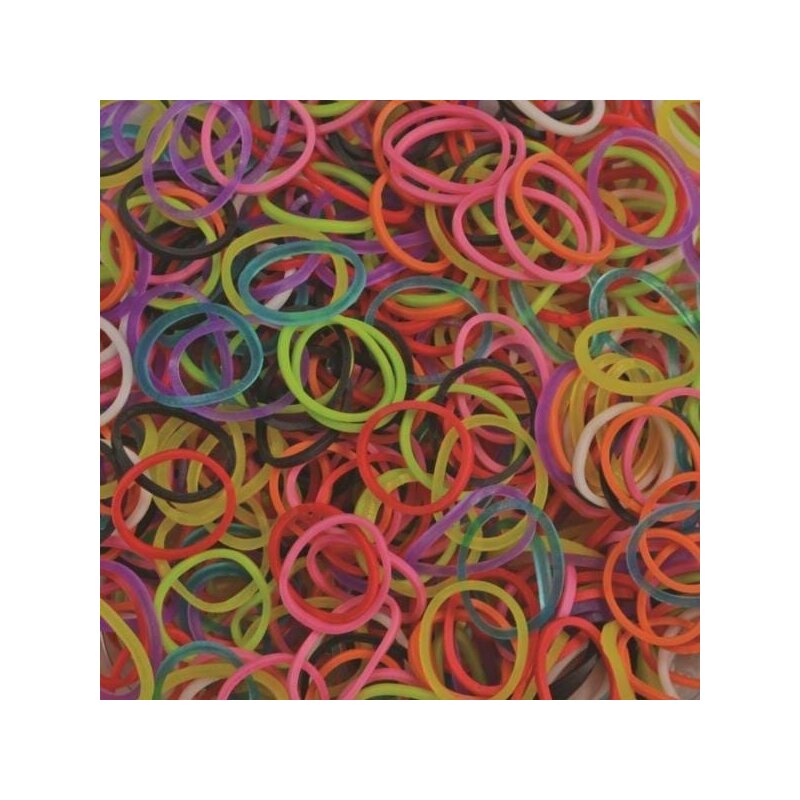 Rainbow loom - elastice standard 600 buc, mix