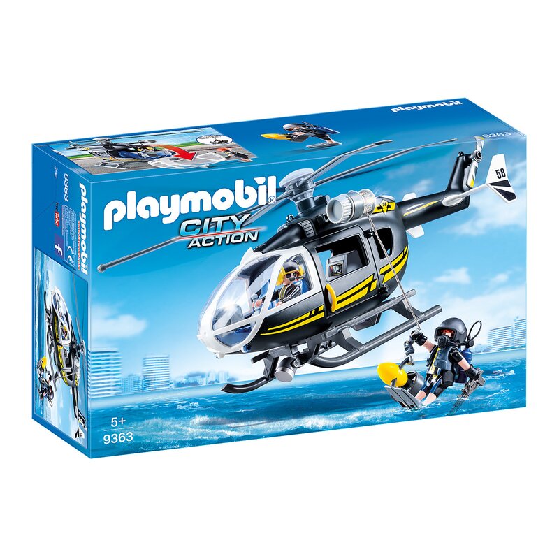 Playmobil - Elicopterul echipei Swat