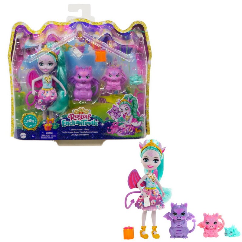 Mattel - enchantimals royal familia dragonilor