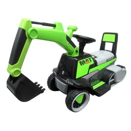 Excavator electric pe baterie cu muzica si lumini LED C3 R-Sport - Verde
