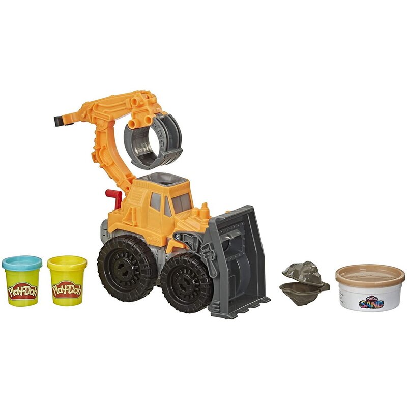 Play-doh - set de joaca excavator , cu accesorii, multicolor