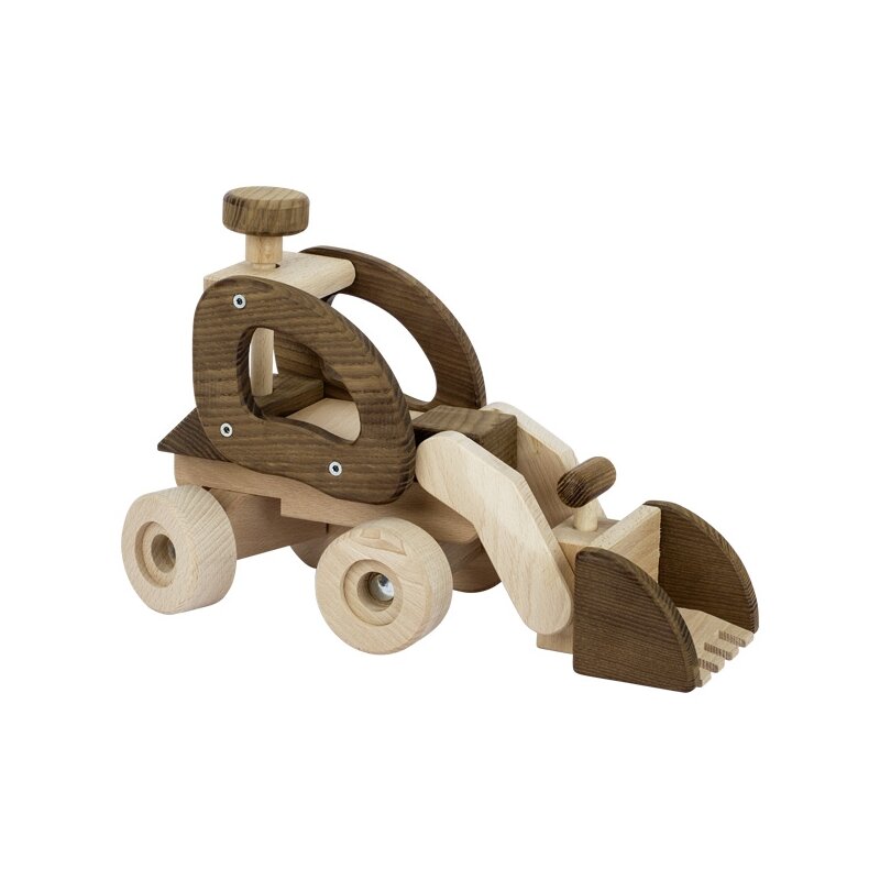Goki - excavator - vehicul din lemn - nature