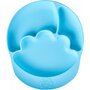 Farfurie din silicon cu ventuza, pentru toddleri, etapa 2 - albastra - 3